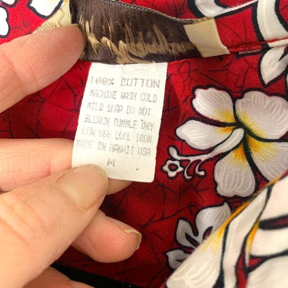 Vintage Blue Hawaii Brand Hawaiian Islands Button Shirt Mens Medium Tropical USA - Picture 4 of 7